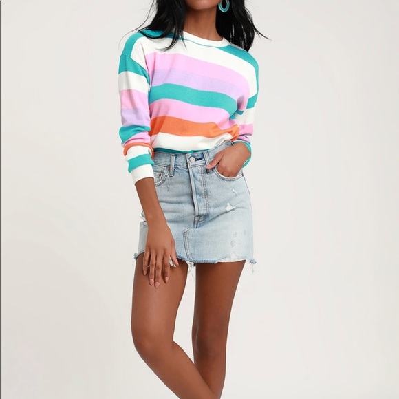 Lulu’s Candystrip Sweater, Size Small, NWT - Picture 3 of 6